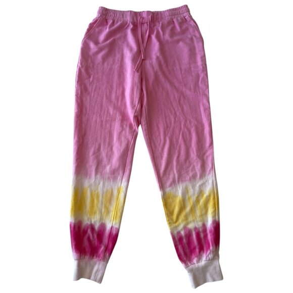 Anthropology NWOT Jane and Delancey Womens Tie Dye Jogger Sweatpants Small Pink - Picture 3 of 10